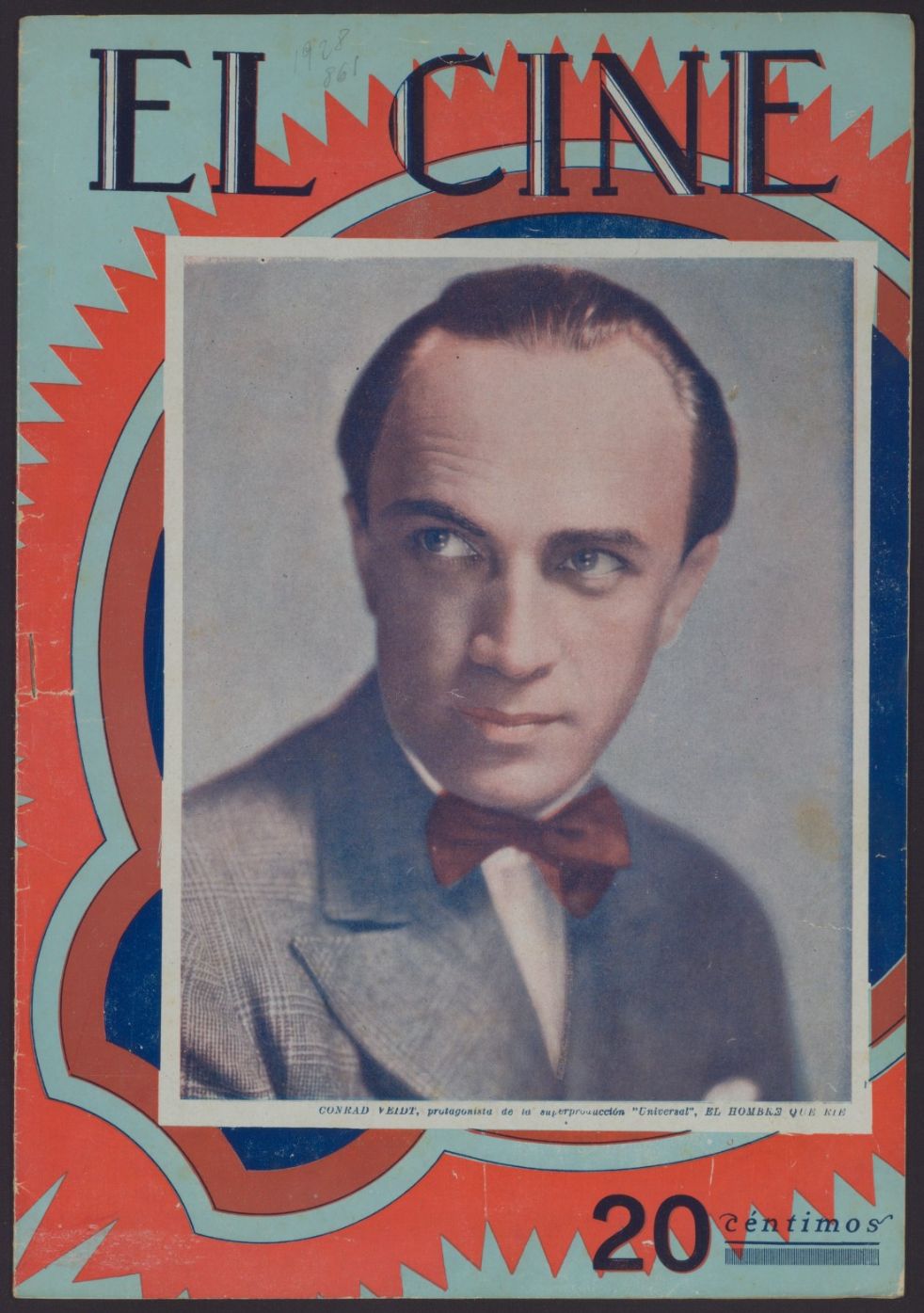 CINE | EL magazine side cover Issue 861 4 October 1928