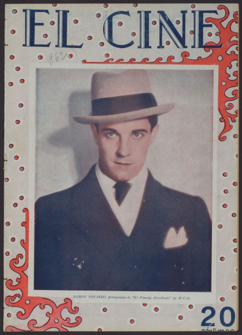 CINE | EL magazine side cover Issue 862 11 October 1928