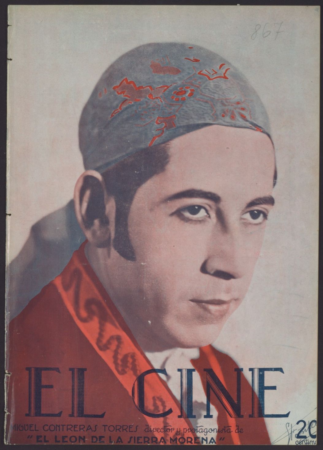 CINE | EL magazine side cover Issue 867 15 November 1928