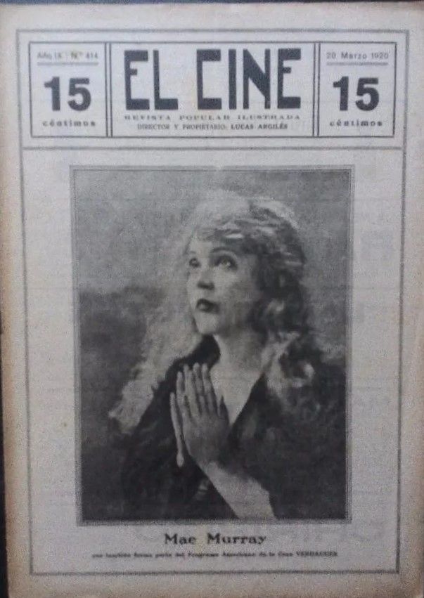 CINE | EL magazine side cover Issue 414 20 March 1920