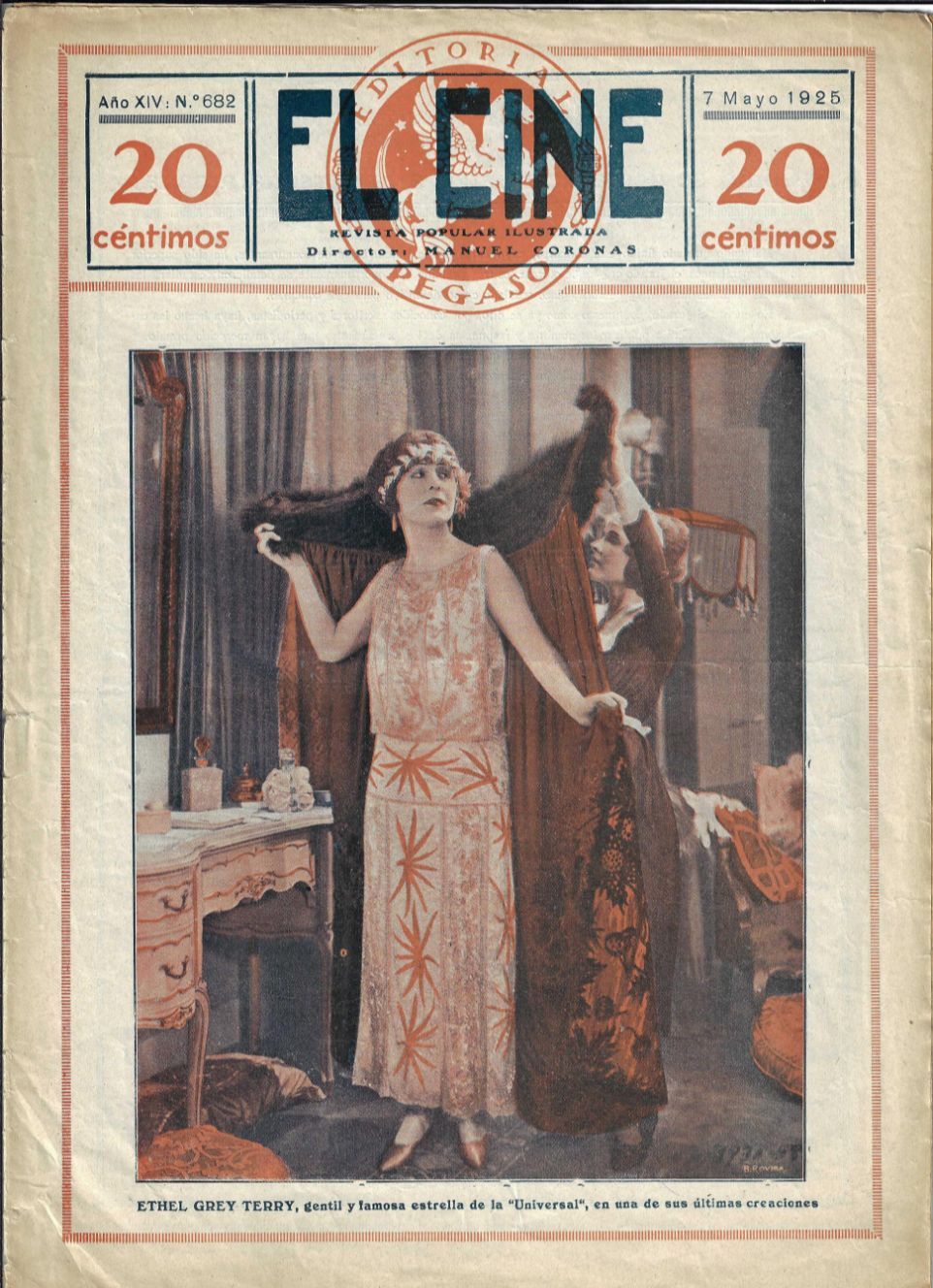 CINE | EL magazine side cover Issue 682 7 May 1925