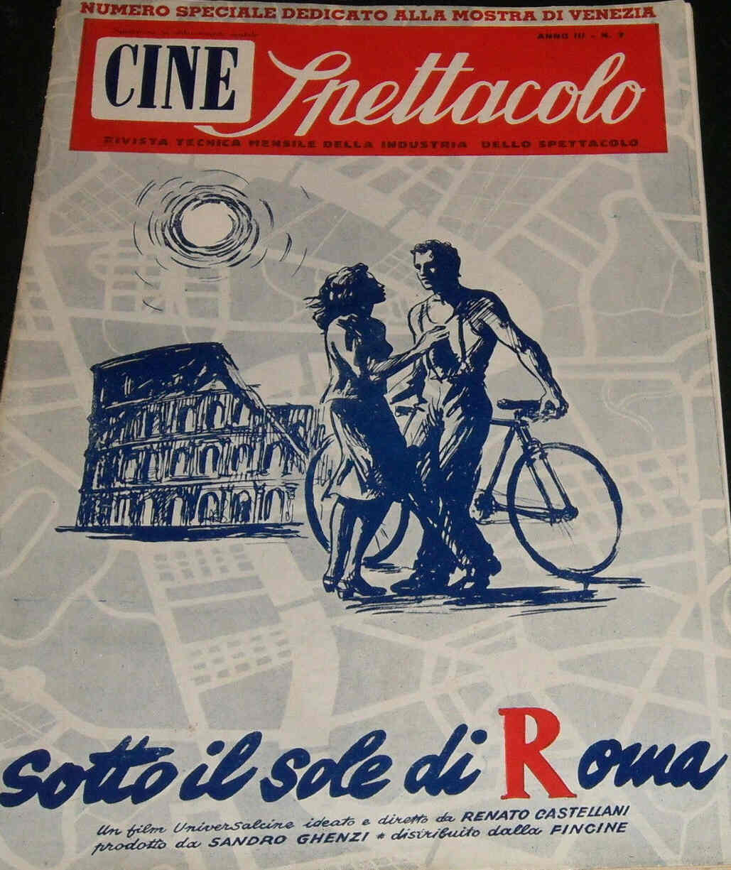 CINE SPETTACOLO magazine side cover Issue 7  1948
