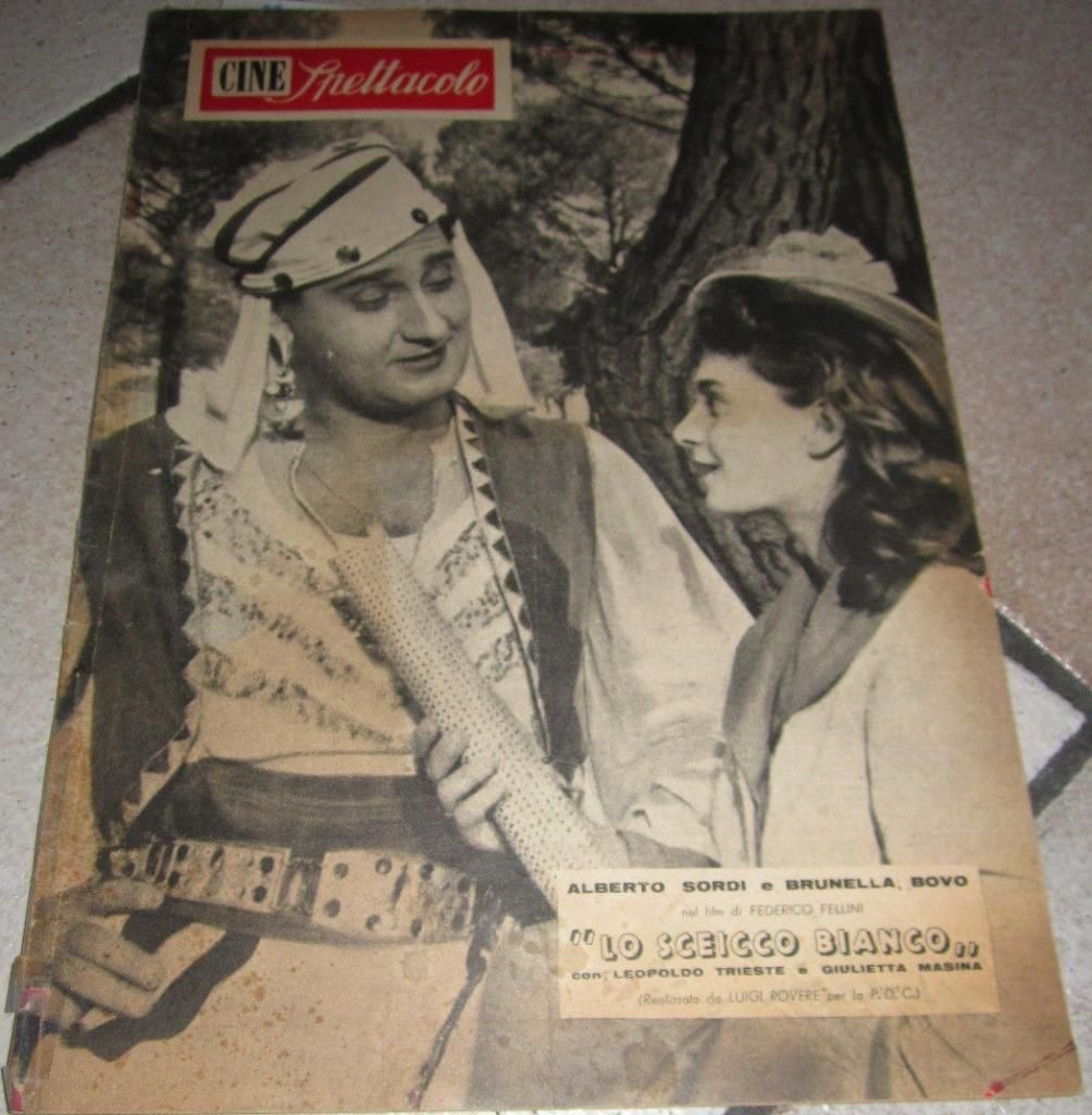 CINE SPETTACOLO magazine side cover December 1951