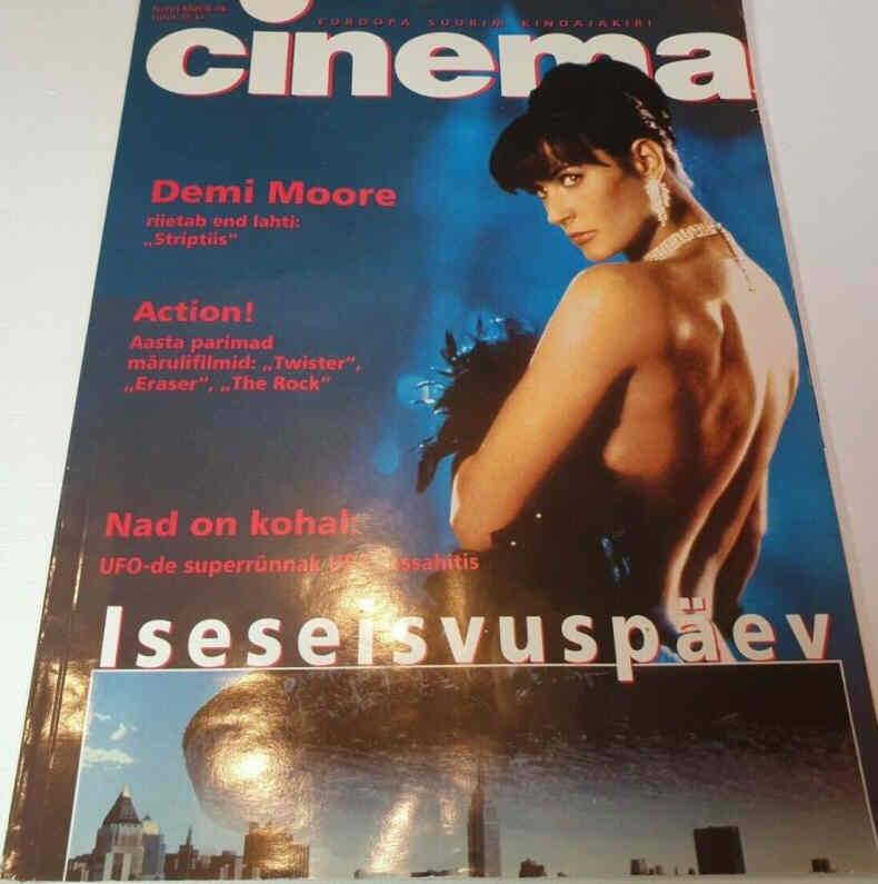 CINEMA ESTONIA magazine side cover  November 1996