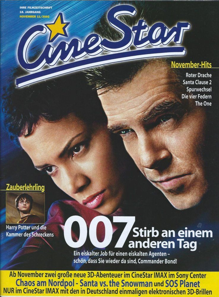 CINE STAR magazine side cover November 2002