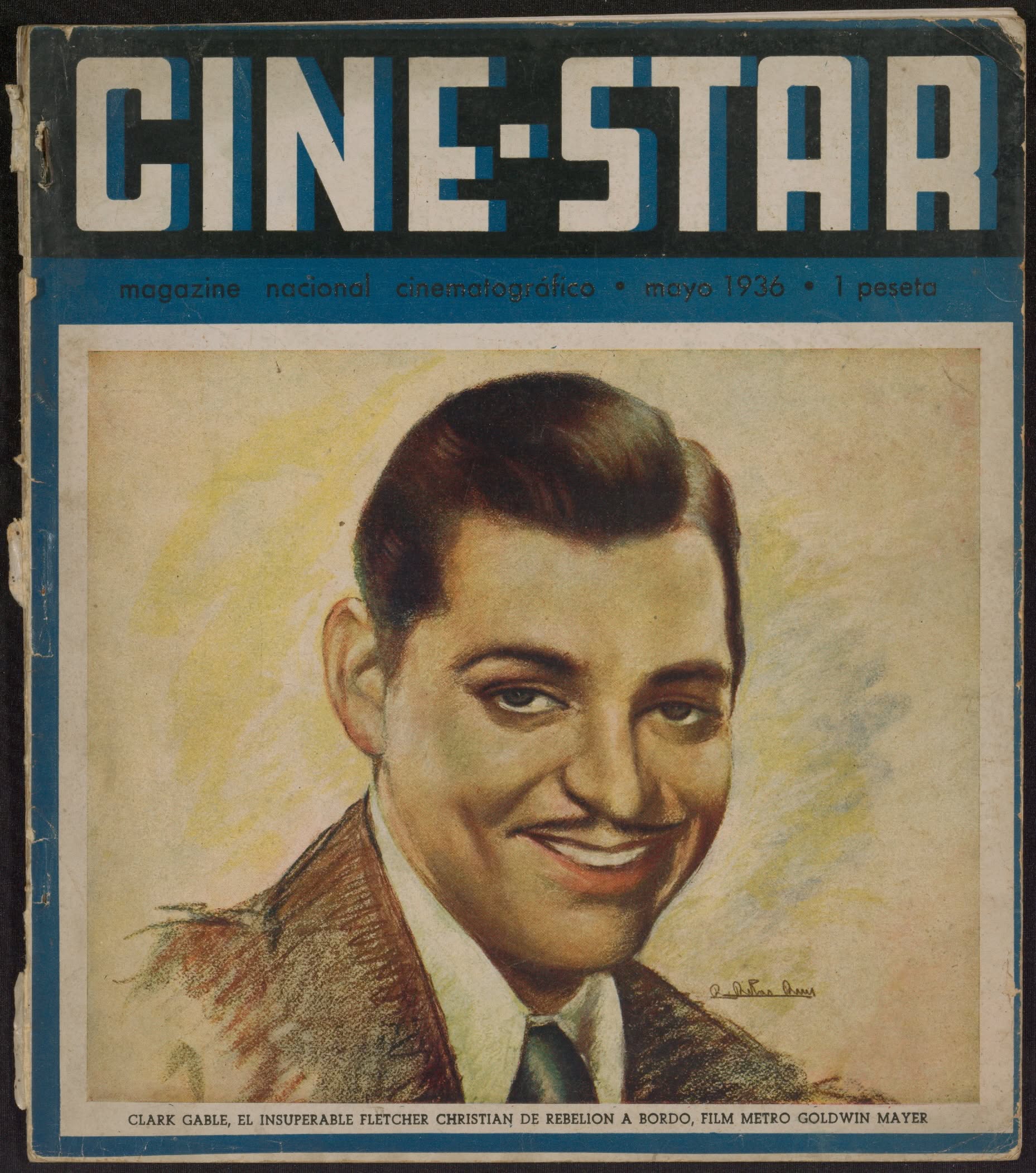 CINE-STAR magazine side cover Issue 8  May 1936