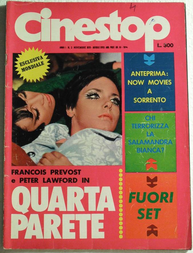 CINESTOP magazine side cover Issue 2 October 1970