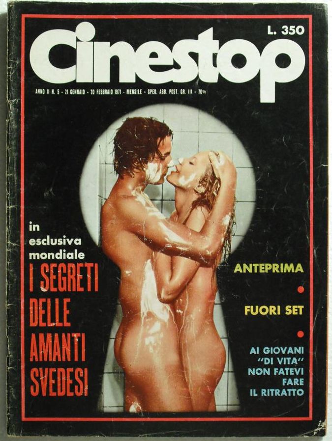 CINESTOP magazine side cover Issue 5 January 1971