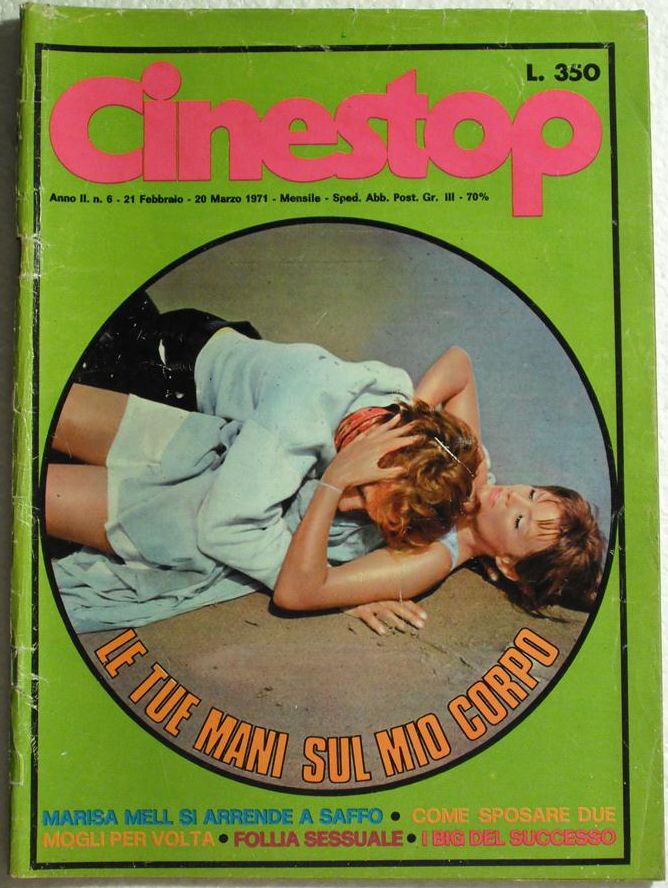 CINESTOP magazine side cover Issue 6 February 1971