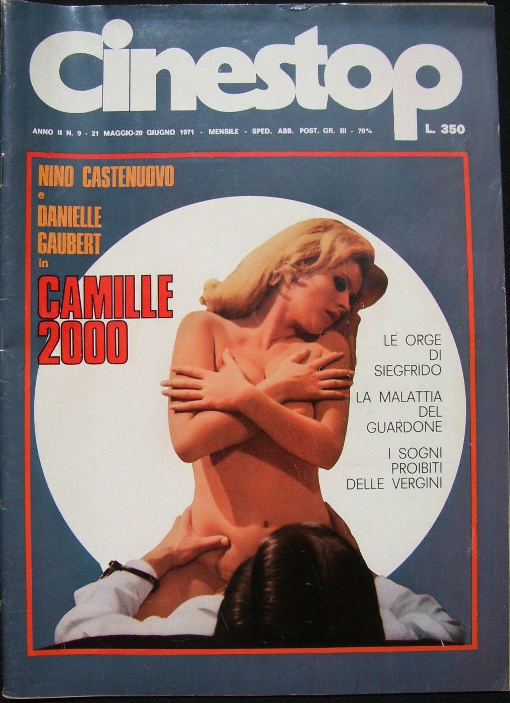 CINESTOP magazine side cover Issue 9 May 1971