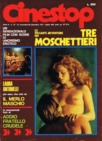 CINESTOP magazine side cover Issue 15 November 1971