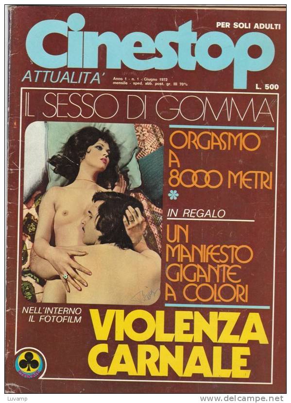 CINESTOP magazine side cover Issue 1  Attualita June 1972
