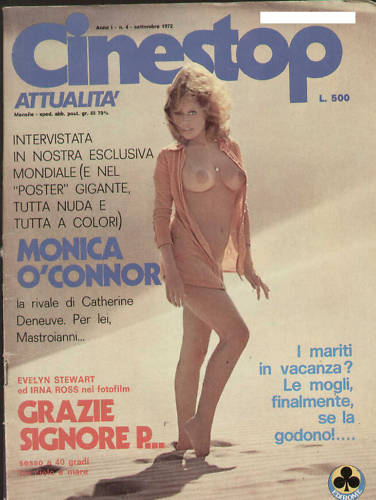 CINESTOP magazine side cover Issue 4  Attualita September 1972