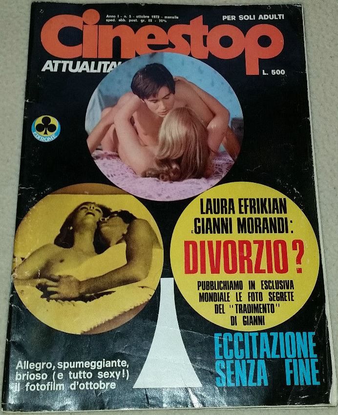 CINESTOP magazine side cover Issue 5  Attualita October 1972