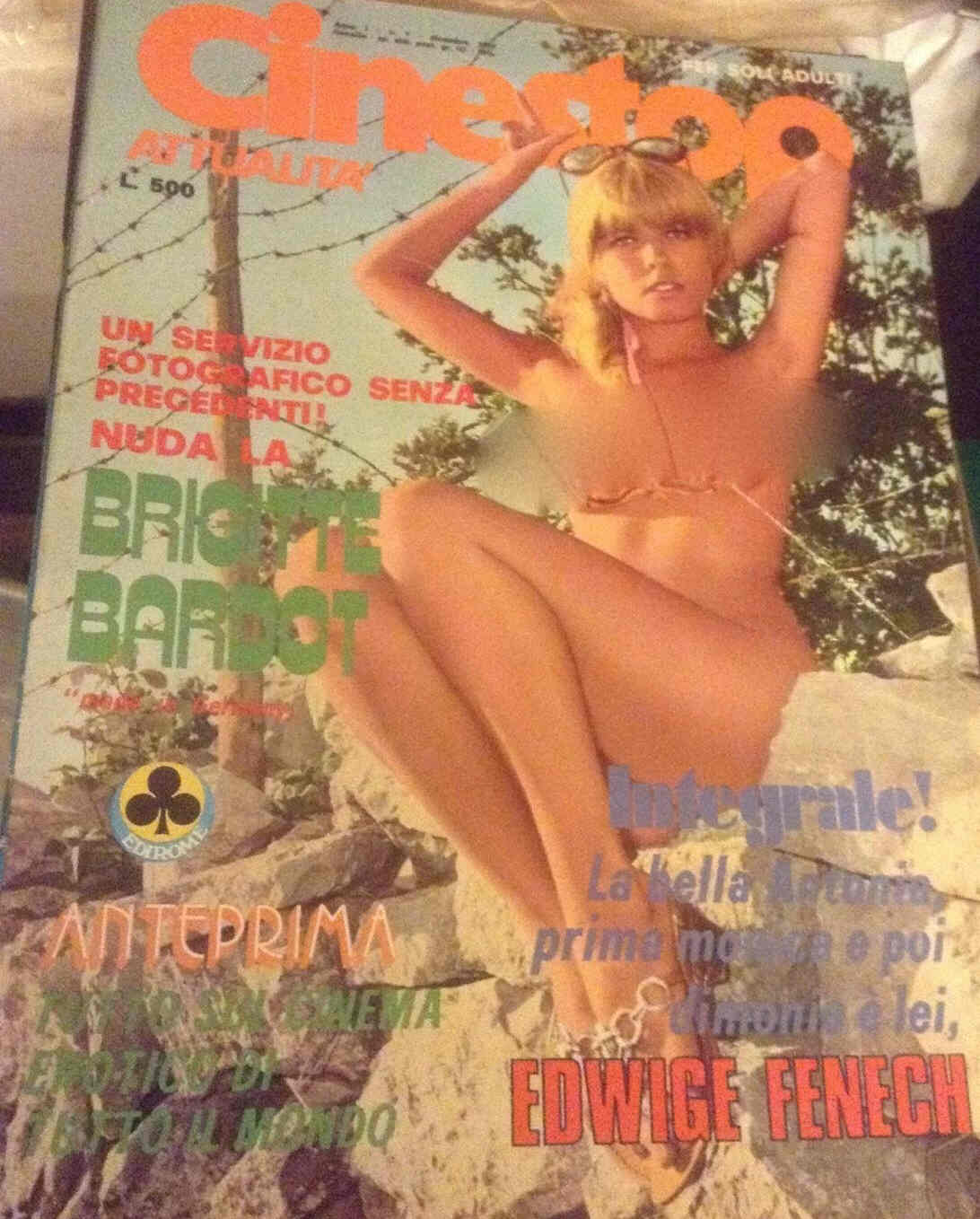 CINESTOP magazine side cover Issue 7  Attualita December 1972