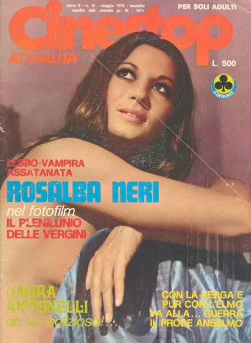 CINESTOP magazine side cover Issue 12  Attualita May 1973