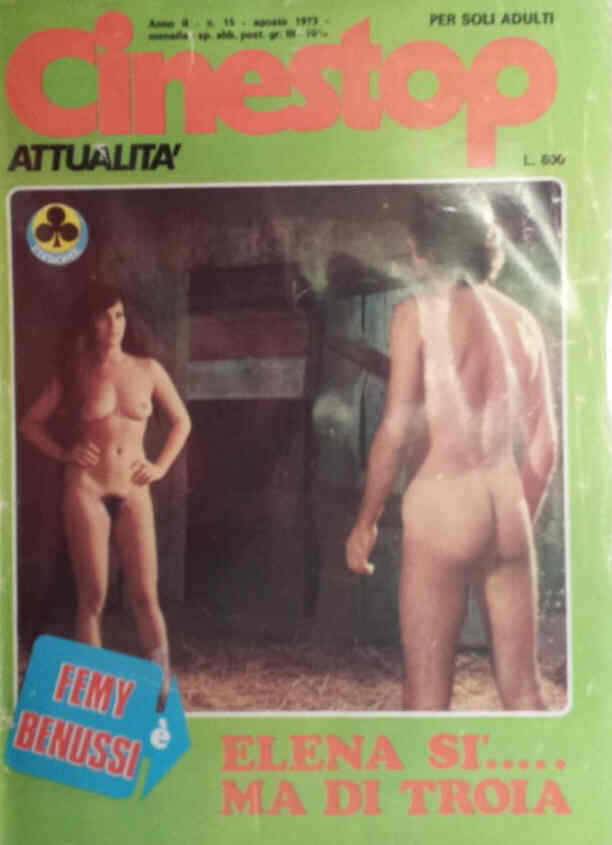 CINESTOP magazine side cover Issue 15  Attualita August 1973