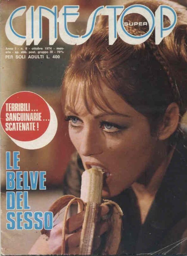 CINESTOP magazine side cover Issue 8  Super October 1974