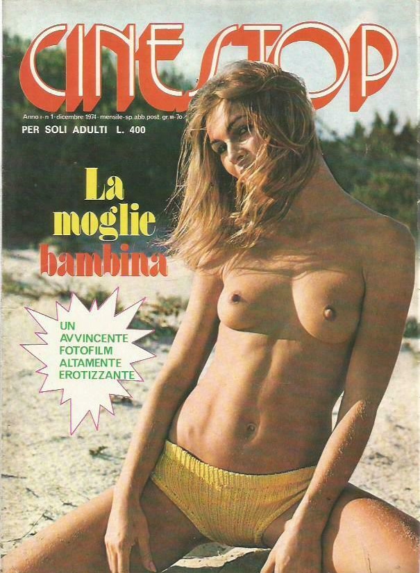 CINESTOP magazine side cover Issue 1  Ultima serie December 1974