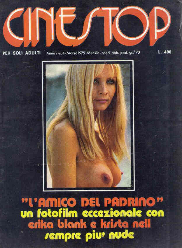 CINESTOP magazine side cover Issue 4  Ultima serie March 1975