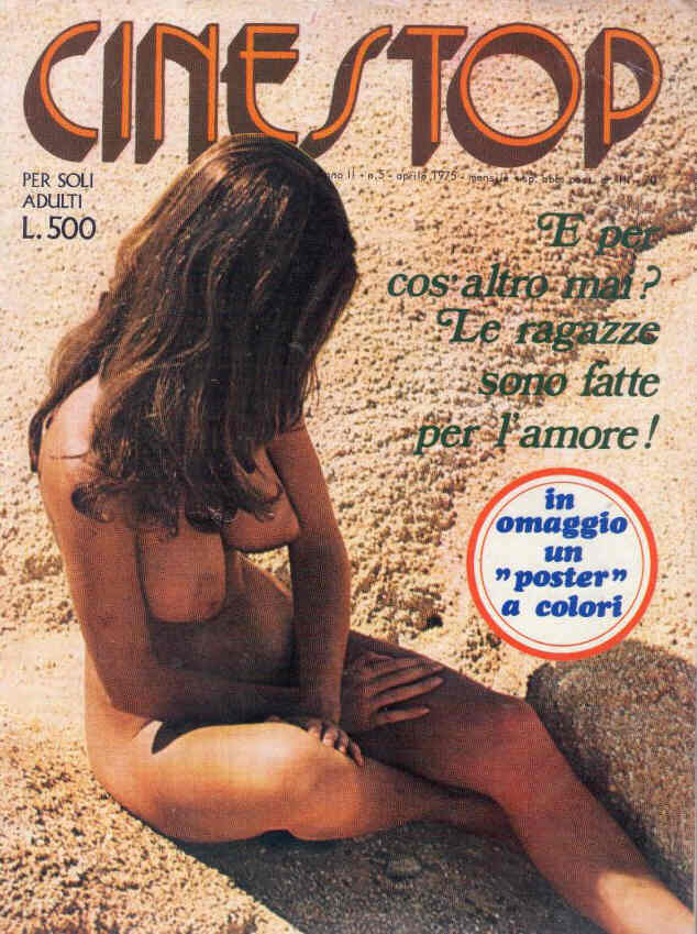 CINESTOP magazine side cover Issue 5  Ultima serie April 1975