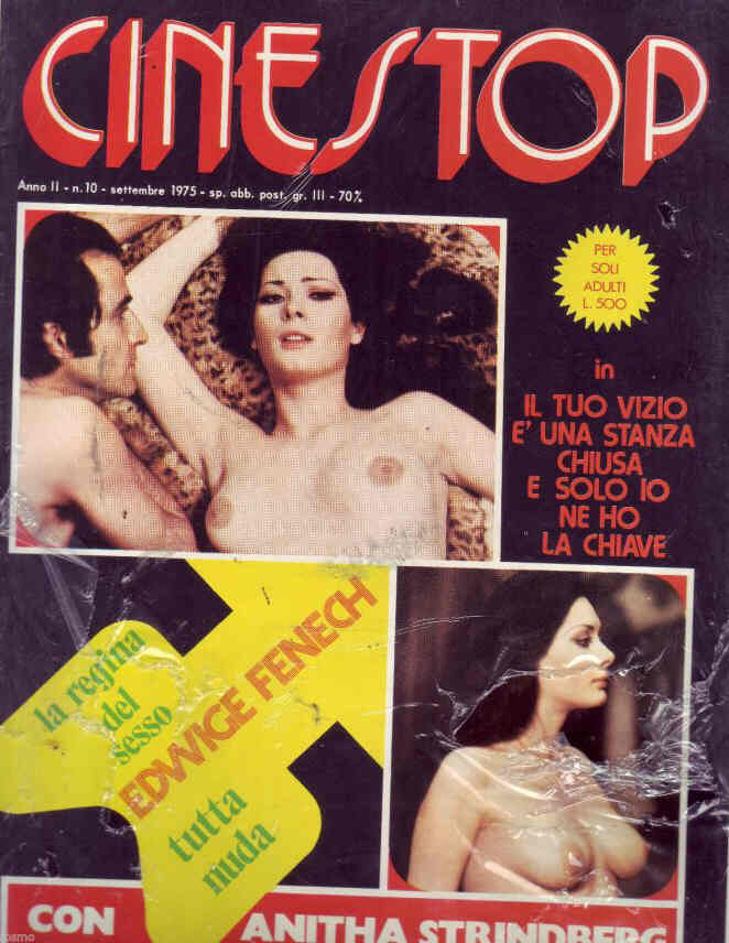 CINESTOP magazine side cover Issue 10  Ultima serie September 1975