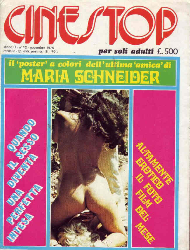 CINESTOP magazine side cover Issue 12  Ultima serie November 1975