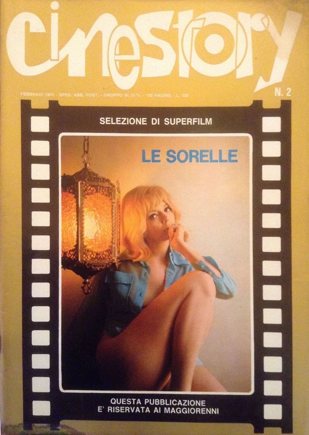 CINESTORY magazine side cover Issue 2 February 1972
