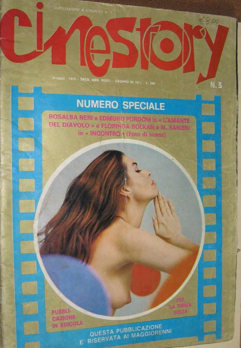 CINESTORY magazine side cover Issue 3 May 1972