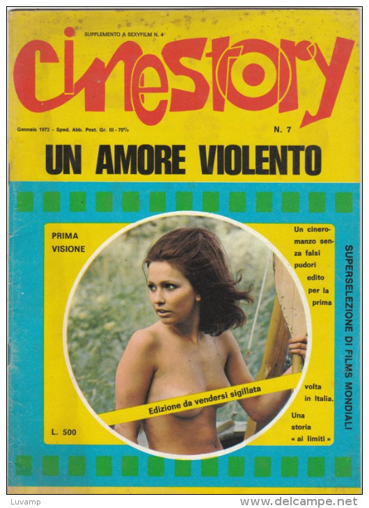 CINESTORY magazine side cover Issue 7 January 1973