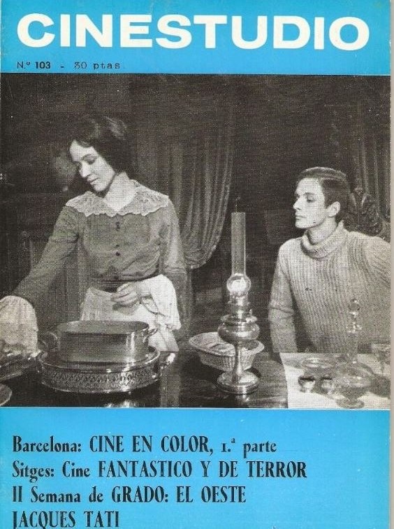 CINESTUDIO magazine side cover Issue 103 December 1971