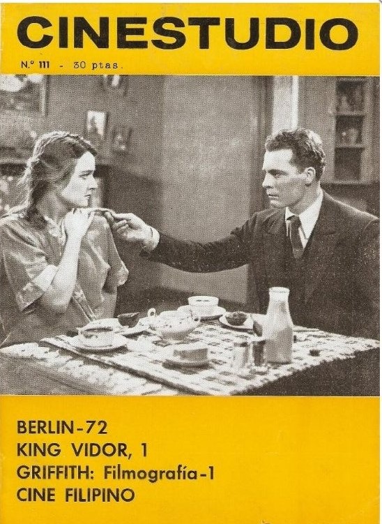 CINESTUDIO magazine side cover Issue 111 August 1972