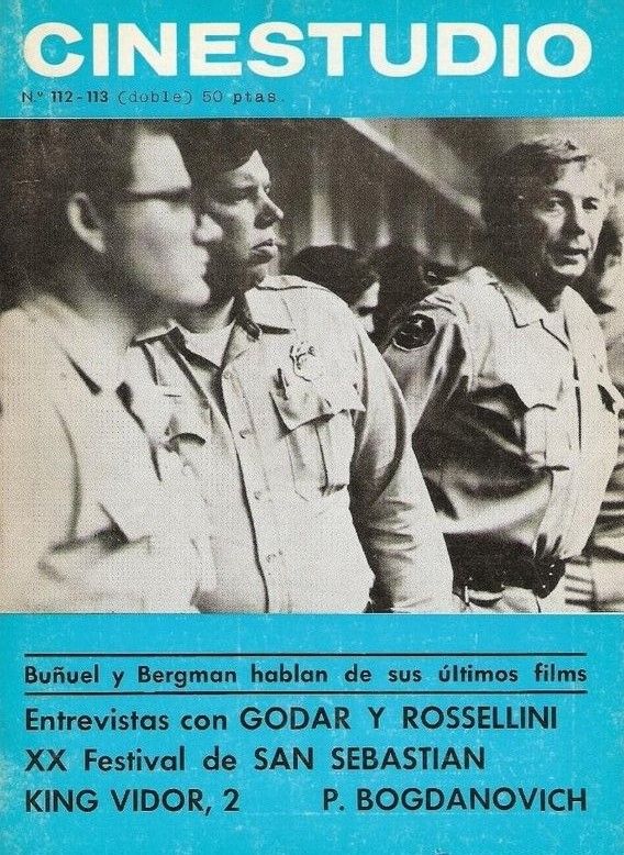 CINESTUDIO magazine side cover Issue 112/113 September 1972