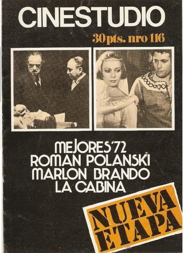 CINESTUDIO magazine side cover Issue 116 January 1973