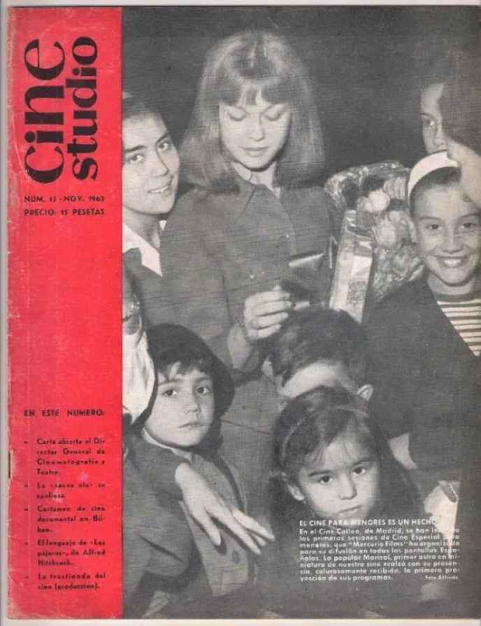 CINESTUDIO magazine side cover Issue 15 November 1963