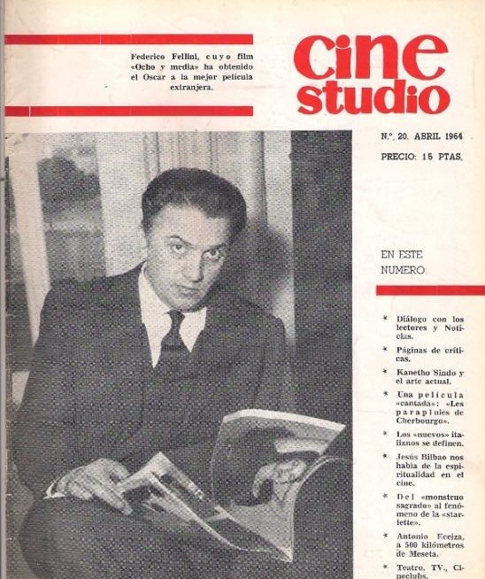 CINESTUDIO magazine side cover Issue 20 April 1964