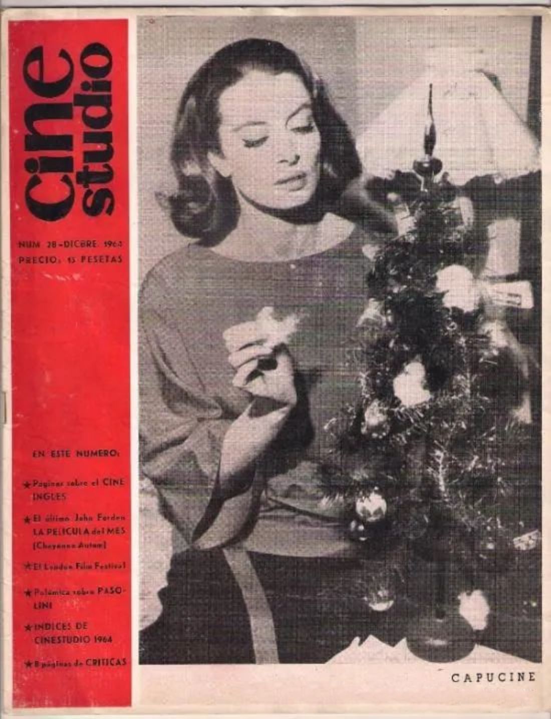 CINESTUDIO magazine side cover Issue 28 December 1964