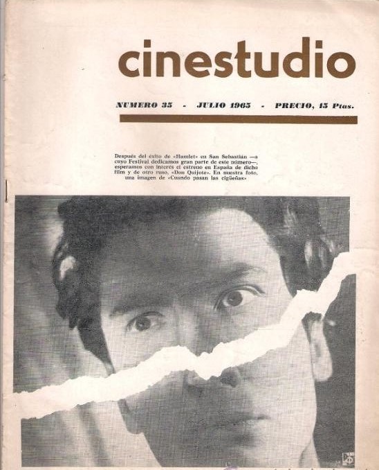 CINESTUDIO magazine side cover Issue 35 July 1965
