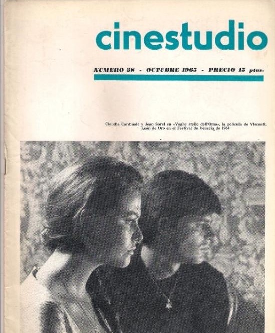 CINESTUDIO magazine side cover Issue 38 October 1965