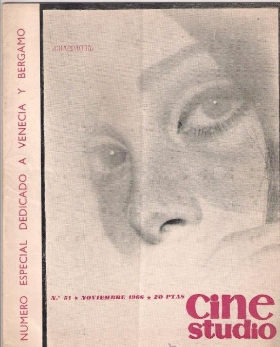 CINESTUDIO magazine side cover Issue 51 November 1966