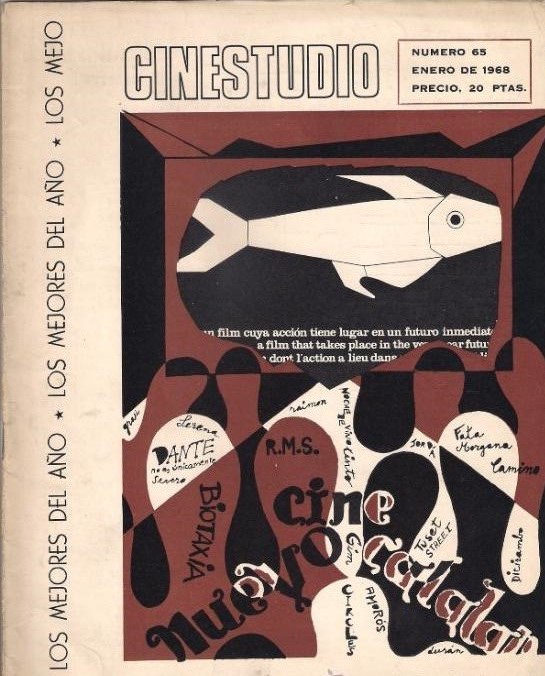 CINESTUDIO magazine side cover Issue 65 January 1968