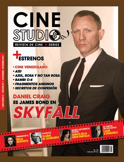 CINE STUDIO 8 magazine side cover Issue 3 November/December 2012