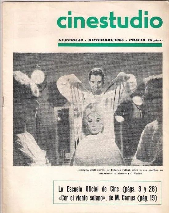 CINESTUDIO magazine side cover Issue 40  December 1965