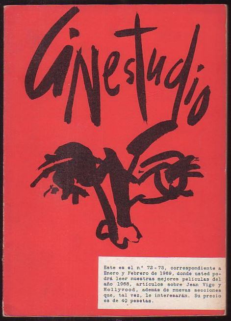 CINESTUDIO magazine side cover Issue 72/73  1969