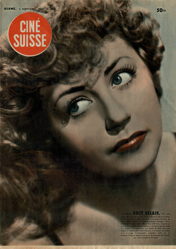 CINE SUISSE magazine side cover Issue 342 3 September 1947