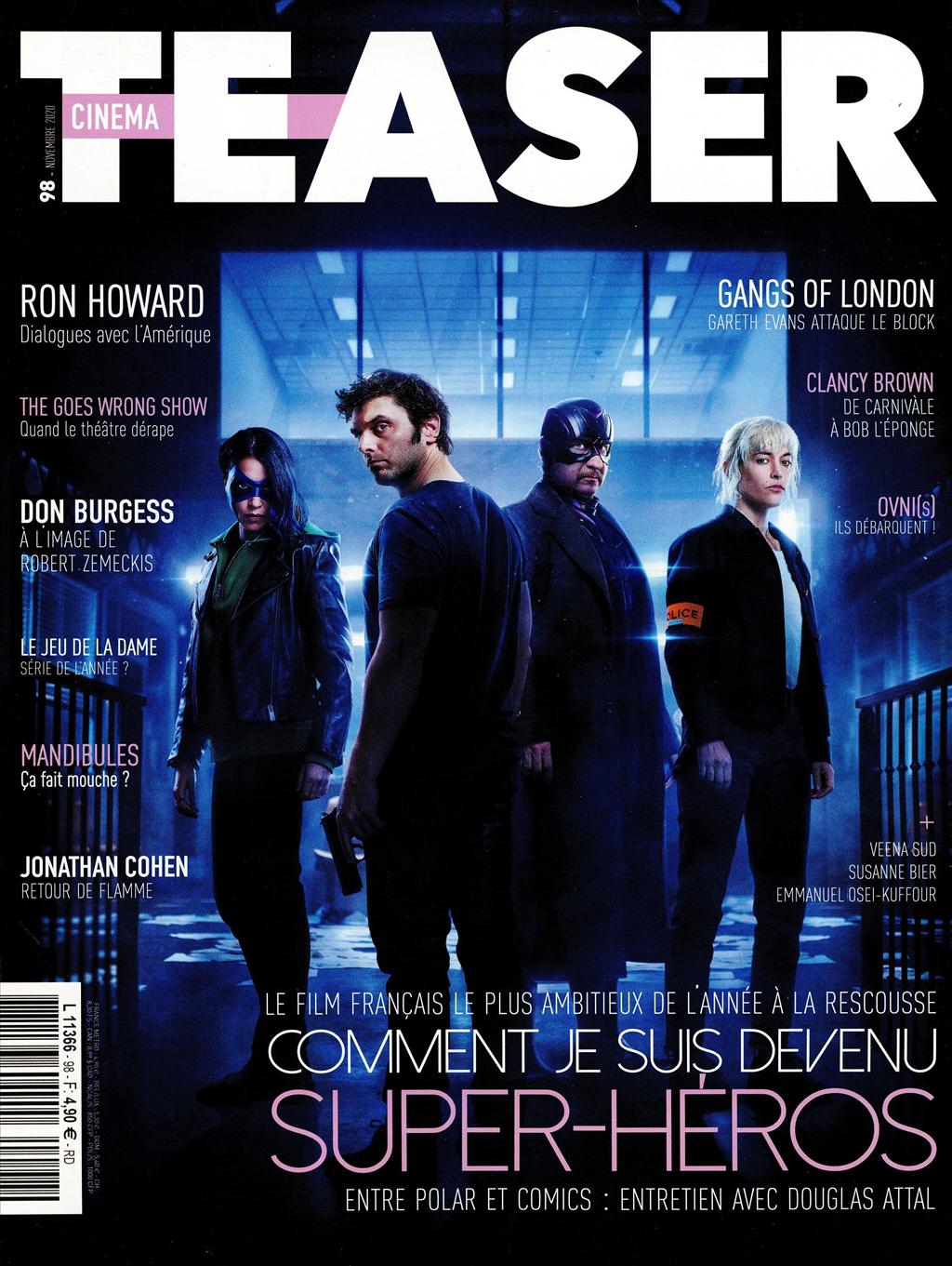 CINEMA TEASER magazine side cover Issue 98  November 2020