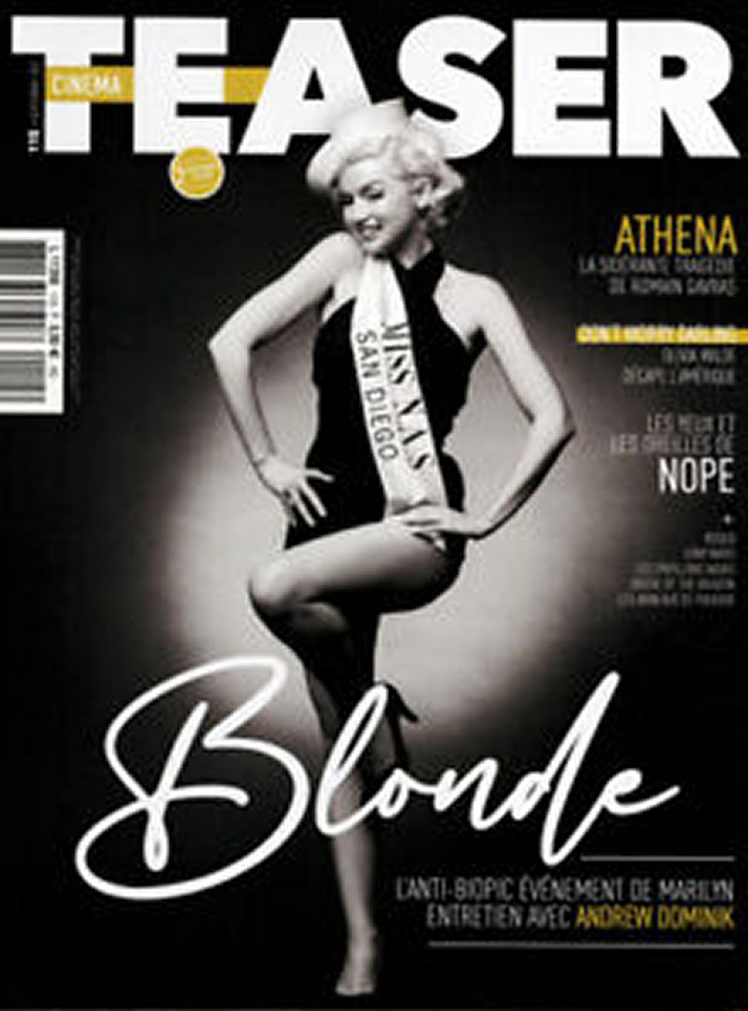 CINEMA TEASER magazine side cover Issue 115  September 2022