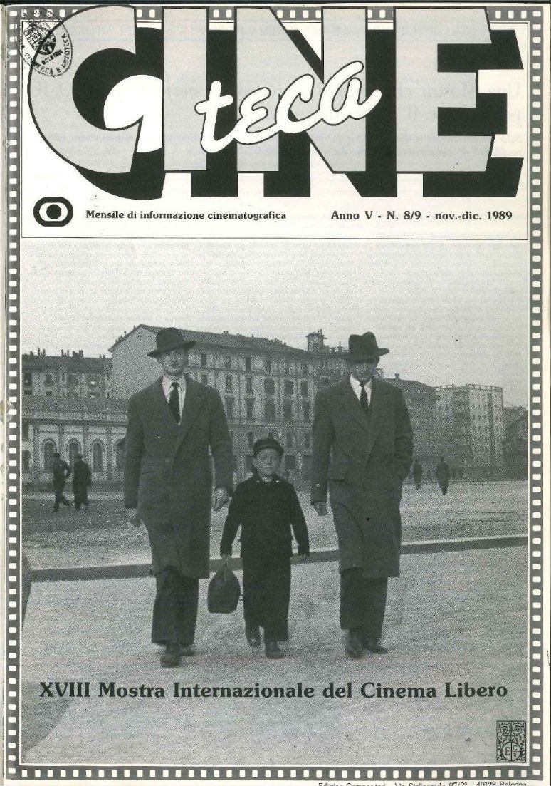 CINE TECA magazine side cover  Vol 5 No  8-9  November/December 1989