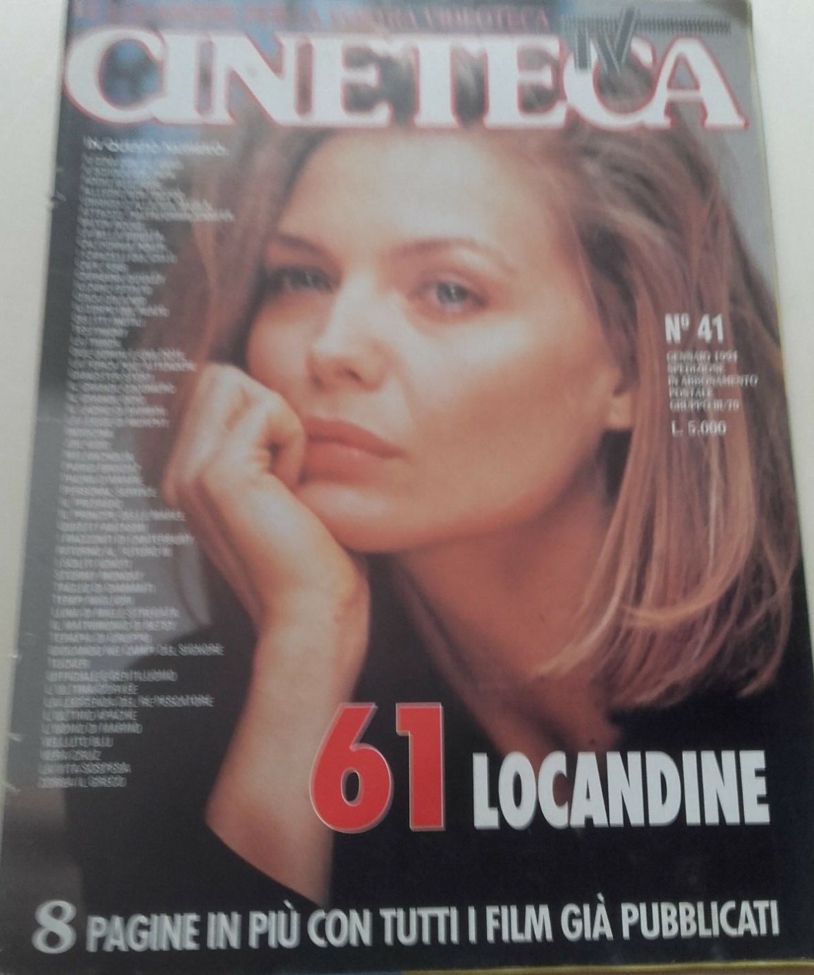CINETECA TV magazine side cover Issue 41  January 1994