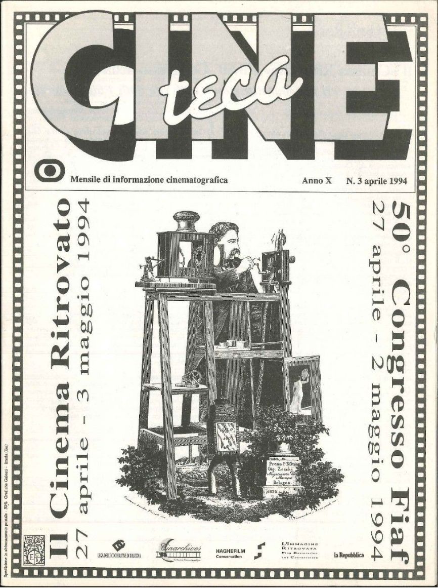 CINE TECA magazine side cover  Vol 10 No  3  April 1994